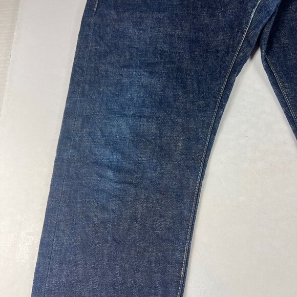 Rouge Territory Selvedge Jean Men Measured 33x30 Skinny Dark Blue 6 Pocket Denim - Picture 4 of 16